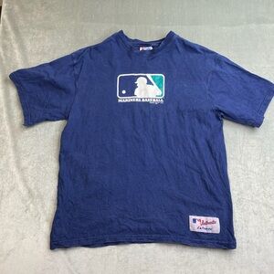Seattle Mariners MLB T Shirt Majestic Blue Baseball Graphic Mens Large